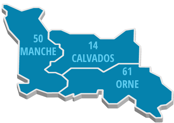 Carte départements 59 et 62 - Cour d'Appel de DOUAI